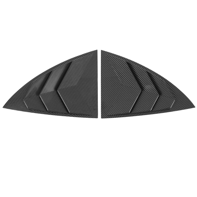 2 Uds Cubierta De Persianas De Ventana Lateral, KIMISS ABS Cubierta De Rejilla De Ventilación Persianas Alerón De Ventana Lateral Reemplazo Suave Para El Modelo Y 2021 A 2023