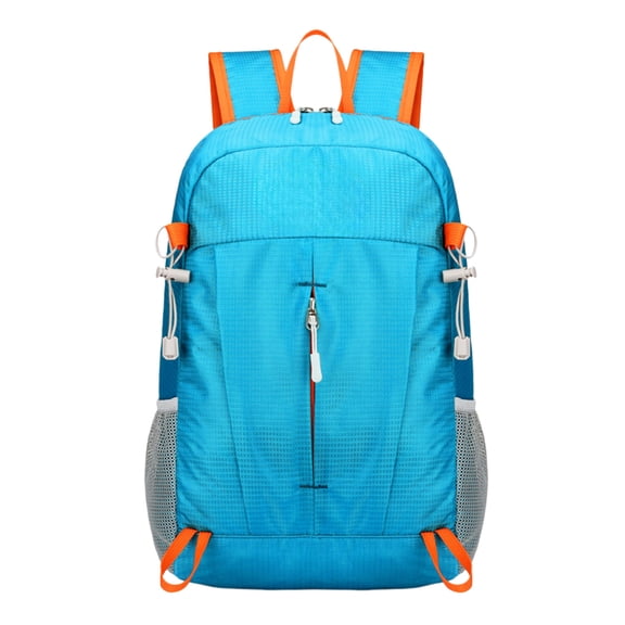 Cinvoph Sports Outdoor Backpack ffor Men Women Foldable Waterproof Portable Travel Bag for Hiking Mountaineering Riding 10"x17"x6" Light Blue