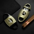 thumbnail image 3 of Cigar Cutter Sharp Stainless steel blade Travel Portable Cigar Cutter V-shaped Cigar Scissors Gift Box Set (04), 3 of 7