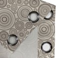 thumbnail image 4 of Ambesonne Beige Grommet Curtain, Circular Composition Lace, 50" x 84", Tan Brown, 4 of 6