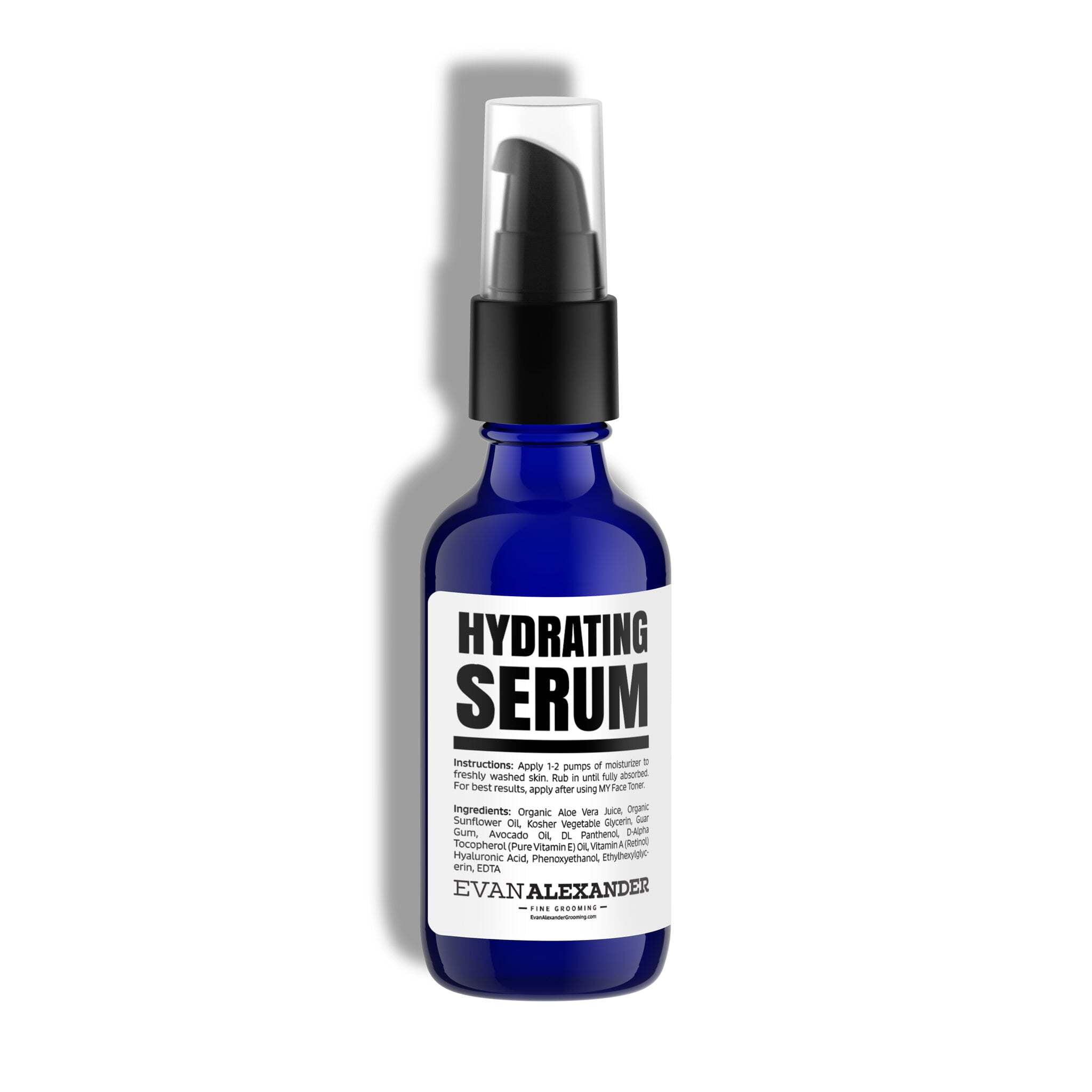 Evan Alexander Fine Grooming MY Face Hydrator, Men's Retinol and Hyaluronic Acid Face Serum, 2 Fluid Ounces