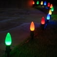 thumbnail image 5 of Wintergreen Lighting C9 Multicolor OptiCore Smooth LED Christmas Pathway Light Kit, 100 Lights, 12" Spacing, Green Wire, 100 ft, 5 of 8