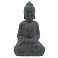 thumbnail image 1 of Sagebrook Home Resin, 23'H Sitting Buddha, Gray, 1 of 2