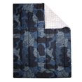 thumbnail image 4 of 5-Piece Twin Bedding Set, Blue Geo, 4 of 9