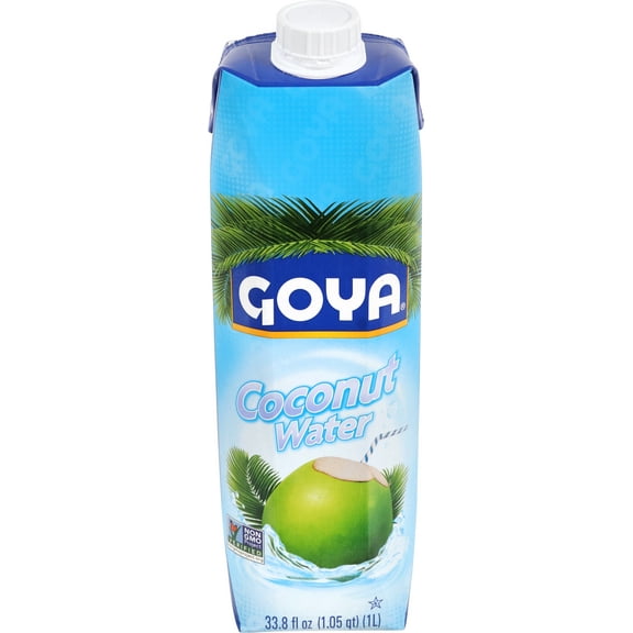(4 pack) Goya Foods 100% Pure Coconut Water, 33.8 oz