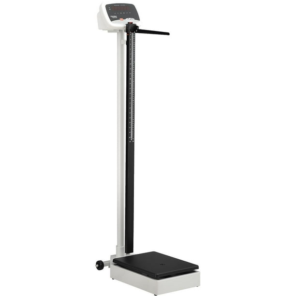 Digital Physician Scale with Height Rod, 600 Lbs Capacity, 111/2"L x