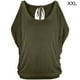 thumbnail image 1 of Camiseta con hombros descubiertos para mujer, blusa informal de algodón de manga corta, verde, XXL seitruly AP001290-17, 1 of 7
