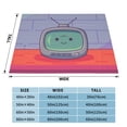 thumbnail image 6 of Cartoon Fun Tv Festival Throw Blanket, Super Soft Anti-Pilling Flannel Bed Blankets, 50"x40", 6 of 8