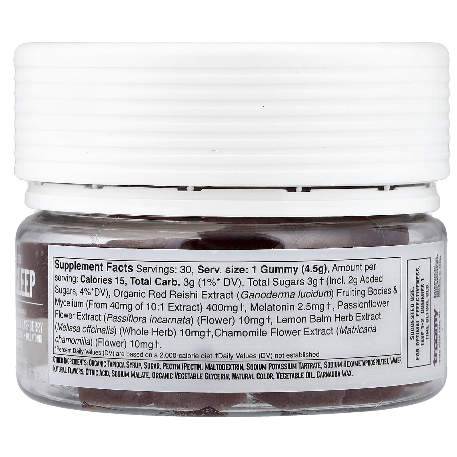 Sleep: Reishi + Melatonin Gummies by Troomy Nootropics
