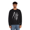 thumbnail image 5 of Effete Feline Claw Marks Scratch Unisex Heavy Blend™ Crewneck Sweatshirt, 5 of 11