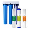 thumbnail image 1 of iSpring Heavy Metals Whole House Water Filter System, Reduces Lead, Chloramine, PFAS, Chlorine, Sediments, 3-Stage Whole House Water Filtration System, 3/4" Inlet/Outlet, Model: WCB32C-KS, 1 of 6