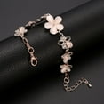 thumbnail image 3 of Jiaroswwei Fashion Flower Chain Rhinestone Wrist Decor Women Jewelry Bracelet Bangle, 3 of 4