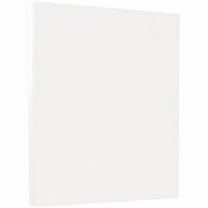 JAM Paper Vellum Bristol, 8 1/2 x 11, White, 67lb, 2 packs of 50