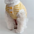 thumbnail image 4 of BAIANNAN Spring and summer pet dog simple striped knitted vest cat thin, breathable thin pet Korean version teddy dog clothes, 4 of 6
