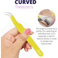thumbnail image 4 of SIVOTE Lash Tweezers for Eyelash Extensions for Volume, Isolation & Classic Lashes, 3 Pack, Yellow, 4 of 6