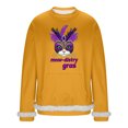 thumbnail image 2 of Yteetum Crew Neck Sweatshirts for Men Carnival Graphic Print Oversized Versatile Fleece Sweatshirt Mens Casual Round Neck Relaxed Fits Comfy Pullover Carnival Party Sweatshirt Top Fall Winter Clothes, 2 of 6
