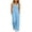 Blue, variant on Girls Overalls Kids Cute Adjustable Straps Jumpsuit Wide Leg Casual Fashion Overalls with Pockets 5-15 Years
