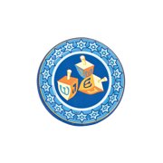 ORIENTAL TRADING COMPANY Happy Hanukkah Dessert Plates (8Pc) - Party Supplies - 1 Piece