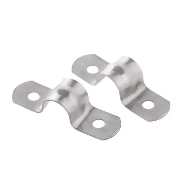 Juego de 2 Soportes para Tubos de Acero Inoxidable 2 piezas
