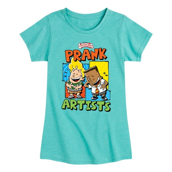 Captain Underpants - Prank Artists - Toddler & Youth Girls Short Sleeve Graphic T-Shirt