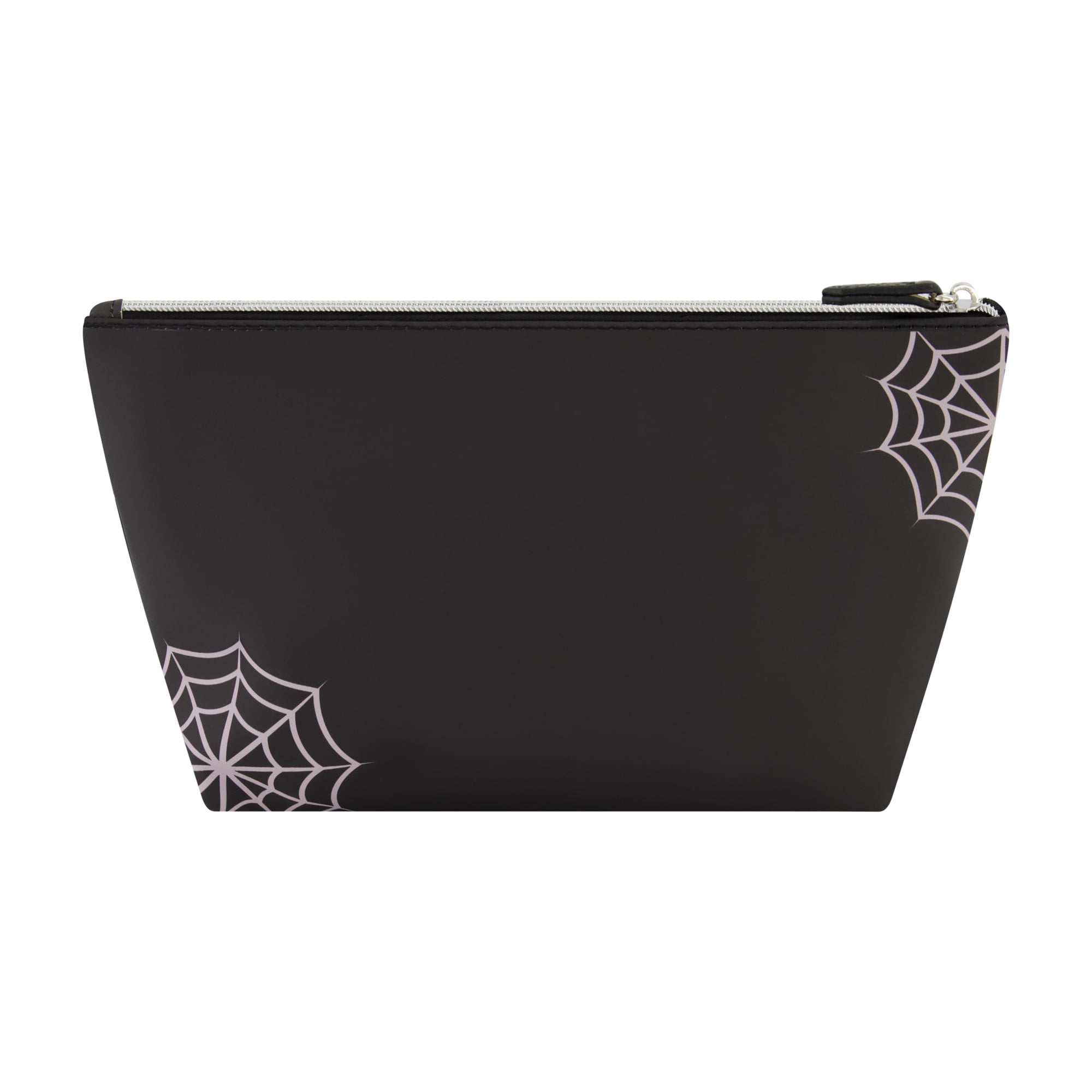 Beetlejuice Travel Makeup Bag, Trapezoid Cosmetic Organizer Pouch for Women, Black