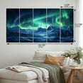 thumbnail image 4 of Designart "Aurora Borealis Magic II" Aurora Borealis Metal Wall Decor Set, 4 of 5