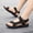 Orange, variant on Dpytoraw Children's Fashion Solid Color Open Toe Breathable Comfortable Sandals Girls Sandals Size 12