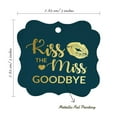 thumbnail image 7 of Inkdotpot Pack Of 100 Real Gold Foil Bracket Shape Paper Tags Kiss The Miss Goodbye Bridal Shower Favor Hang Tags, 7 of 7