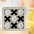thumbnail image 6 of Kokiya Tic TAC Toe Board Game Coffee Table Decor Night Activity Unique Gifts for Adults black white, 6 of 9
