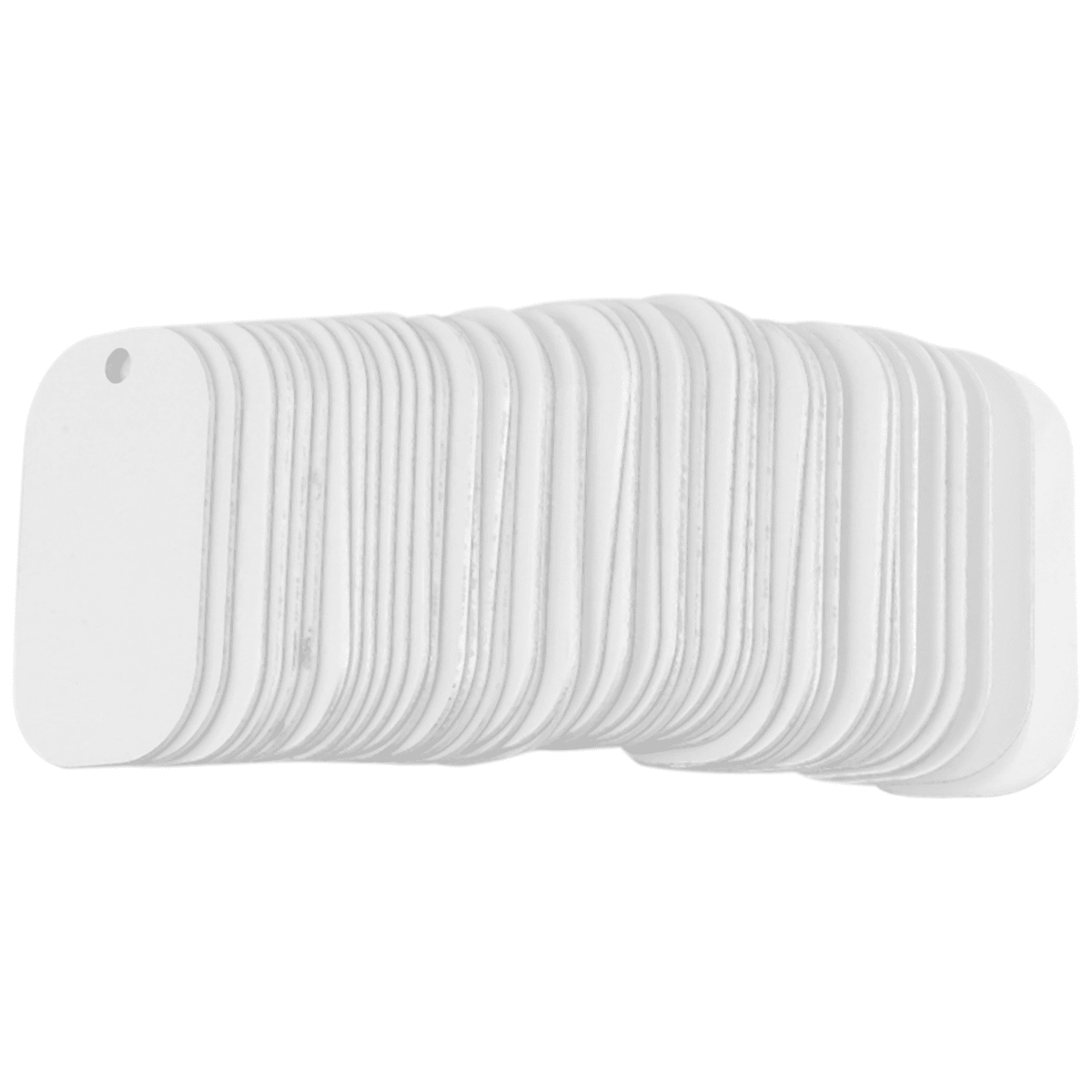 45Pcs Sublimation Blank Dog Tag Aluminum White Sublimation Stamping Tag Pendants Double Sided Blank Stampi