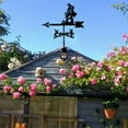 thumbnail image 5 of jicheng Metal Weathervane Decorative Iron Art Ornament for Outdoor Yard Garden Decor Helmsman, 5 of 9