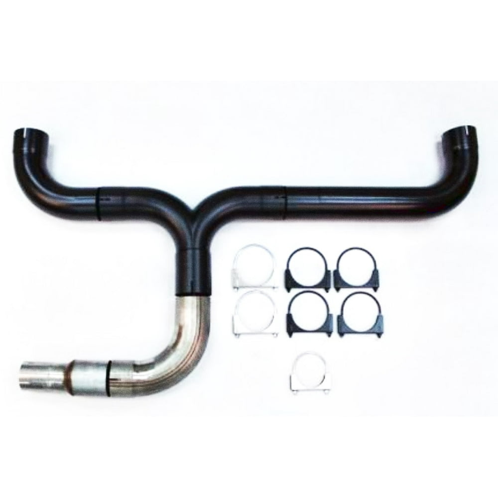 Diesel Dual 4.00 Diameter Truck Stack Exhaust Kit Stainless High