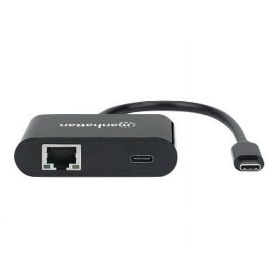 Manhattan USB-C to Gigabit Network Adapter With Power Delivery Port