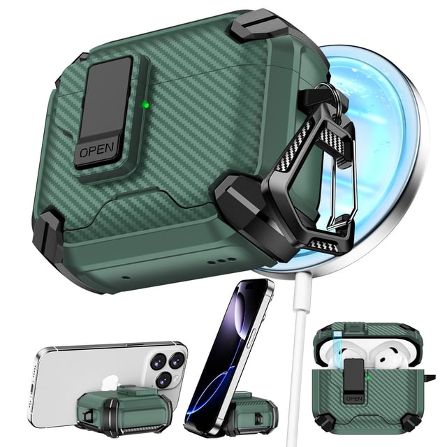 Funda para AirPods de cuarta generación con soporte y kit de limpieza