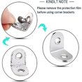 thumbnail image 5 of 50 Pcs Fixing Brackets, Stainless Steel Angle Square 90 Degrees At Right Angles - Wooden Chair Furniture, 5 of 5