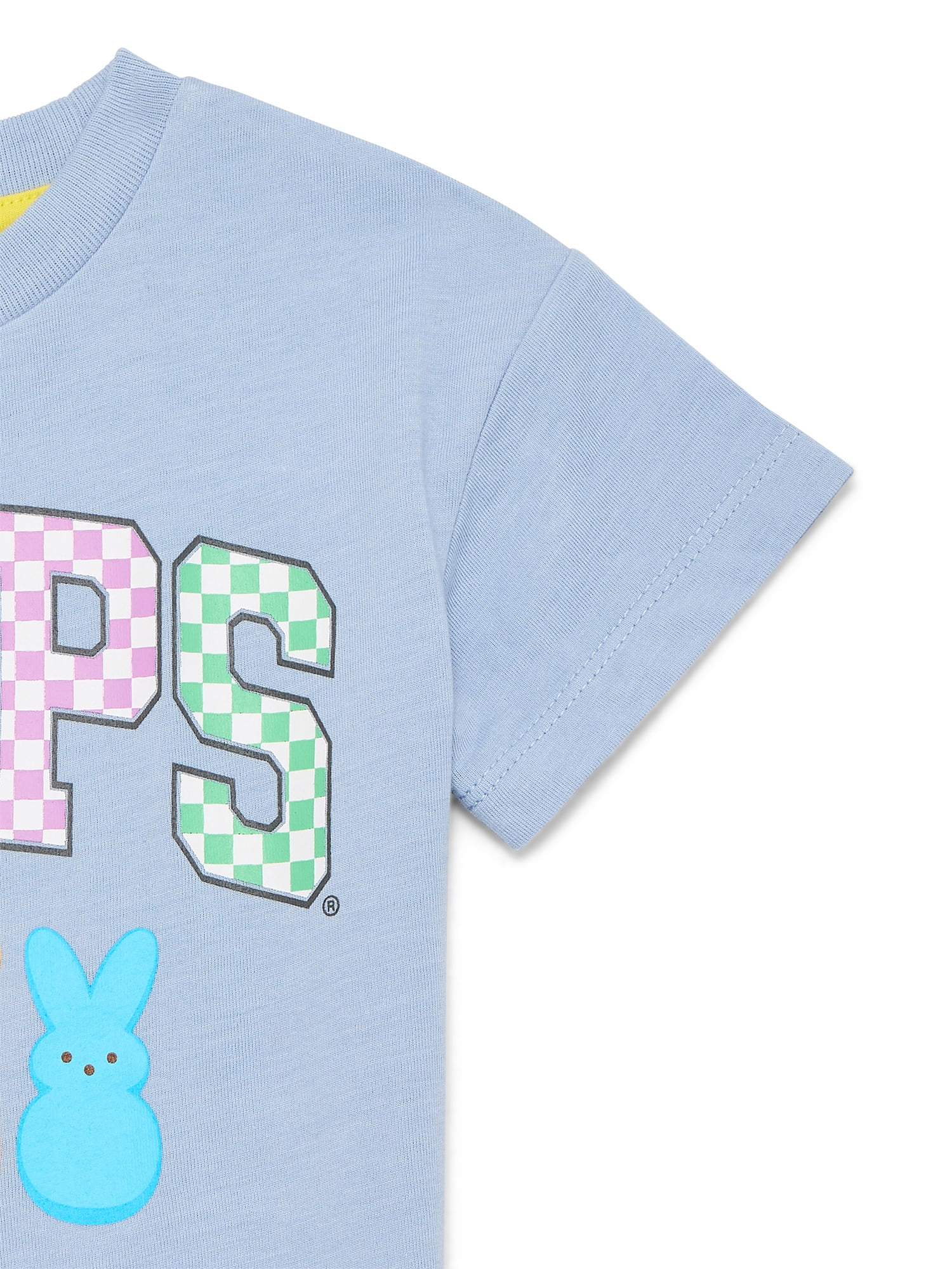 Easter Peeps Unisex Toddler Graphic Tee with Short Sleeves, Sizes 12M-5T