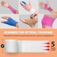 thumbnail image 2 of Envoltura autoadhesiva y cohesiva MedCa de Bandages, 5 m x 5 cm, paquete de 6, 2 of 9