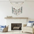 thumbnail image 7 of Real Eucalyptus Wall Decor with Natural Seashell Beach Decor Coastal Home Decorations with Fresh Eucalyptus Stems Hanging Wooden Bead Garland for Large Bedroom Bathroom Living Room 32 x 32 Inch, 7 of 7