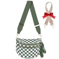 thumbnail image 1 of Bandolera X-KIDS de nailon a cuadros para mujer con correa adicional, 1 of 6