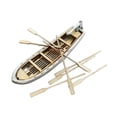 thumbnail image 3 of Modelo de Bote Salvavidas Pequeño Accesorio de Barco Rompecabezas de Madera Kit de Construcción Miniatura Proyecto Manual Adecuado para Regalo Infantil Paisajismo 5.15cmx1.5cm, 3 of 9