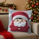 thumbnail image 1 of Fundas de almohada navideñas de 45 x 45 cm | Fundas decorativas de algodón suave con cremallera oculta para sofá, cama y sala de estar. Decoración navideña., 1 of 7