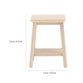 thumbnail image 6 of Arborister Mini Wooden Stool - Unpainted Chair - Furniture Accessory, 6 of 10