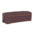 thumbnail image 1 of Disketp African Women Estuche de Lápices de Cuero con Cierre, Estuche Compacto para Papelería, Bolígrafos y Accesorios Pequeños, 1 of 7