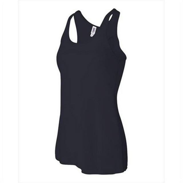 Bella-Canvas B8800 Womens Flowy Racerback Tank - Midnight, Large