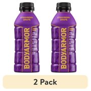 (2 pack) BODYARMOR Strawberry Grape Electrolyte Sports Drink Bottle, 16 fl oz