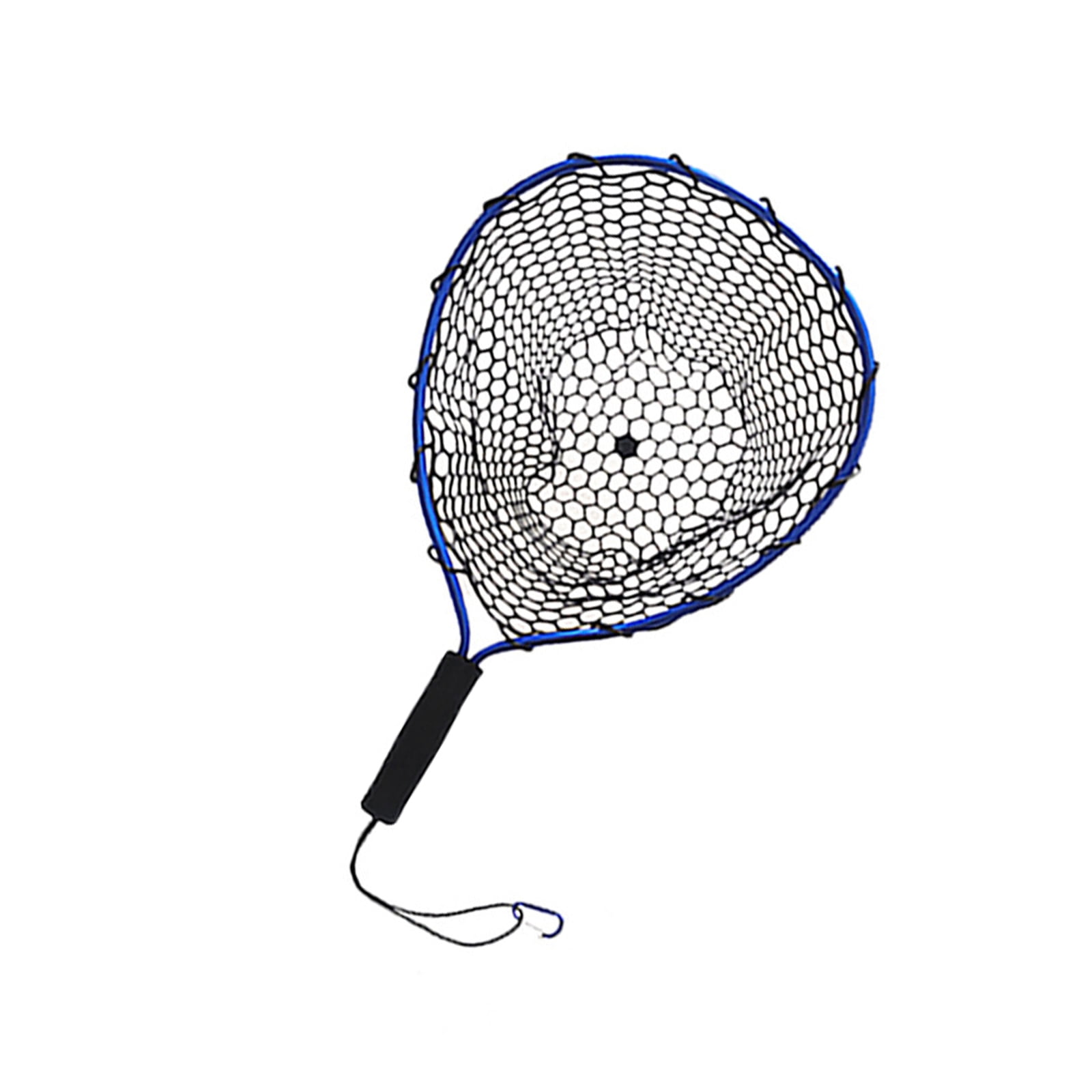Fishing Landing Net Portable Fishing Net with Comfortable Grip Handle Freshwater Saltwater Fishing Tackle Tool for Adult