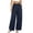 005-Navy, variant on Diufon Linen Pants Women Summer Boho Wide Leg Palazzo Pants Casual Drawstring High Waisted Trousers with Pockets