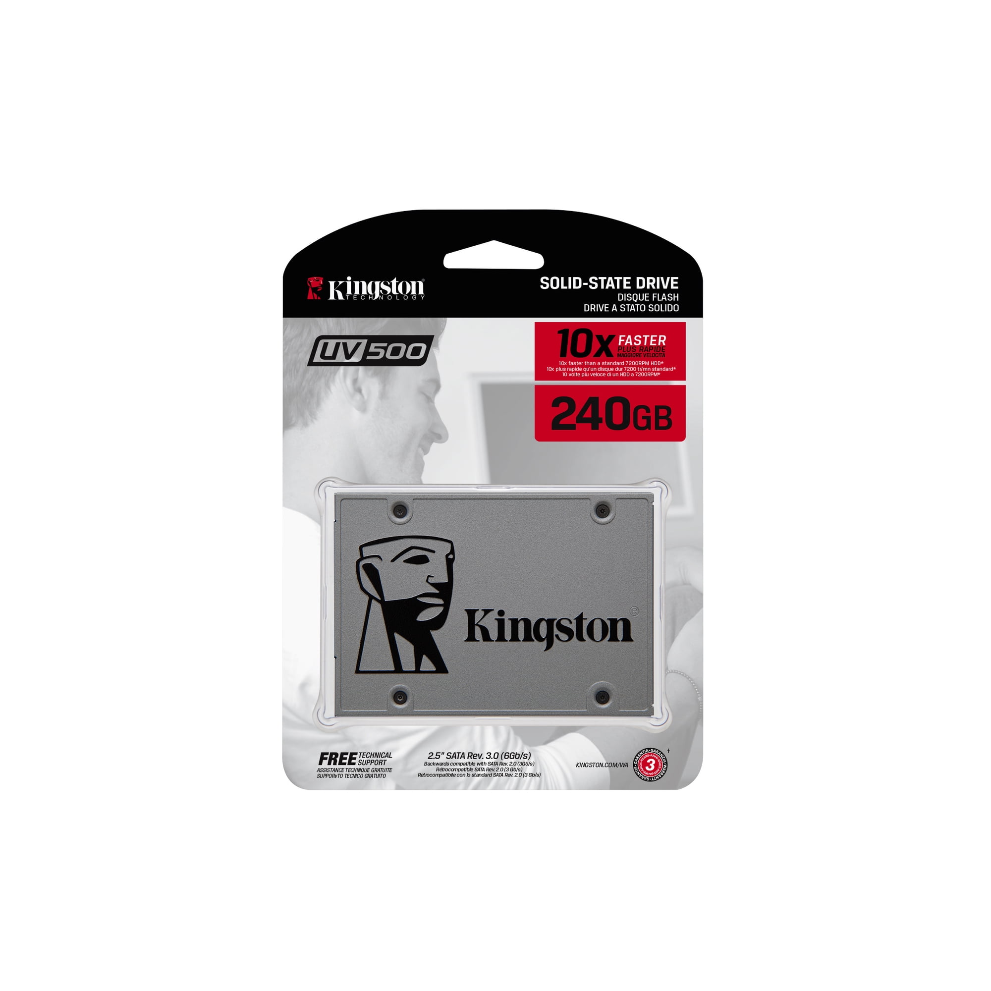 Kingston UV500 240GB 2.5" Internal Solid State Drive - SATA