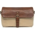 thumbnail image 3 of ONA - The Bowery - Camera Messenger Bag - 50/50 Natural Waxed Canvas & Antique Cognac Leather (ONA5-014NTL), 3 of 4