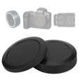 thumbnail image 4 of Cubierta de cámaras de plástico portátiles conjunto de tapa de lentes delanteras y traseras para cámara EOSR de fotograma completo color negro ANGGREK  Otros, 4 of 8